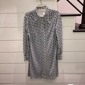 Wide Collar 1970’s Button Front Dress